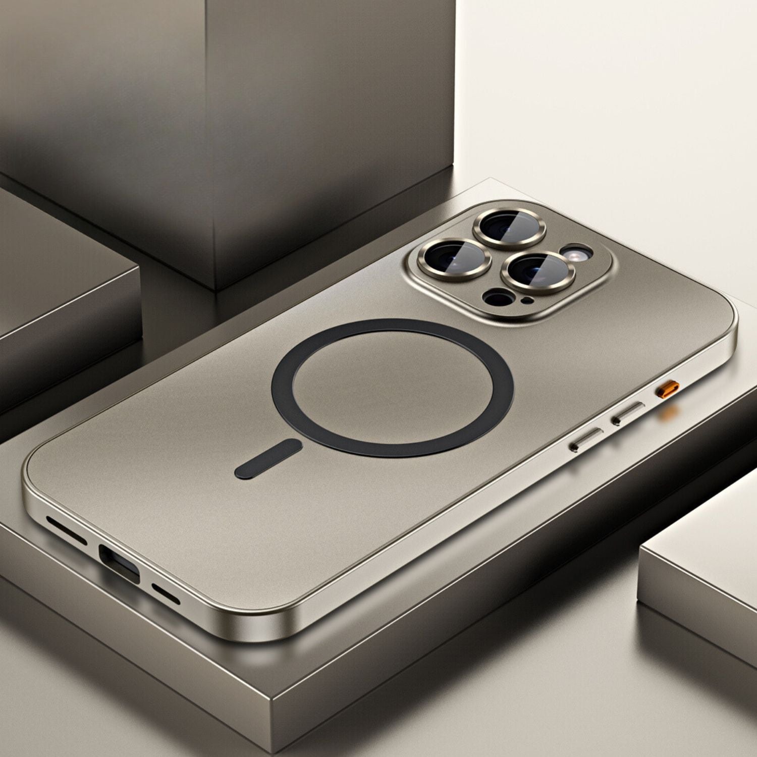 Magnetische Metallhülle, schlanker Schutz für iPhone