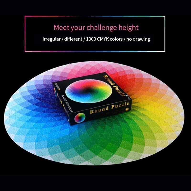 kaufsy | Gradient Farbige Regenbogen Runde Puzzles
