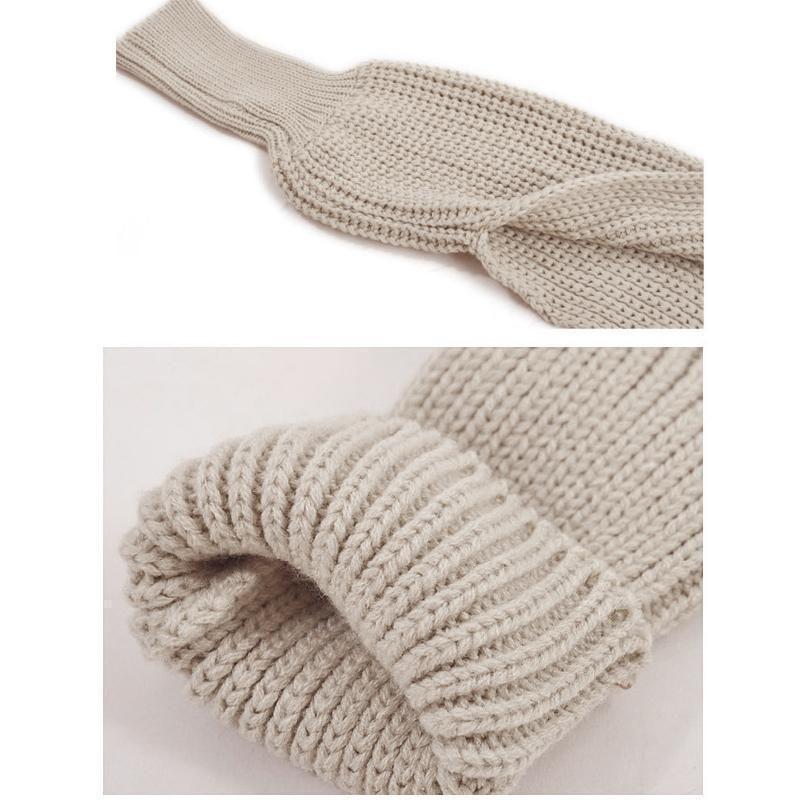 kaufsy | Herbst- und Wintermode gehäkelter Strickschal mit Ärmeln