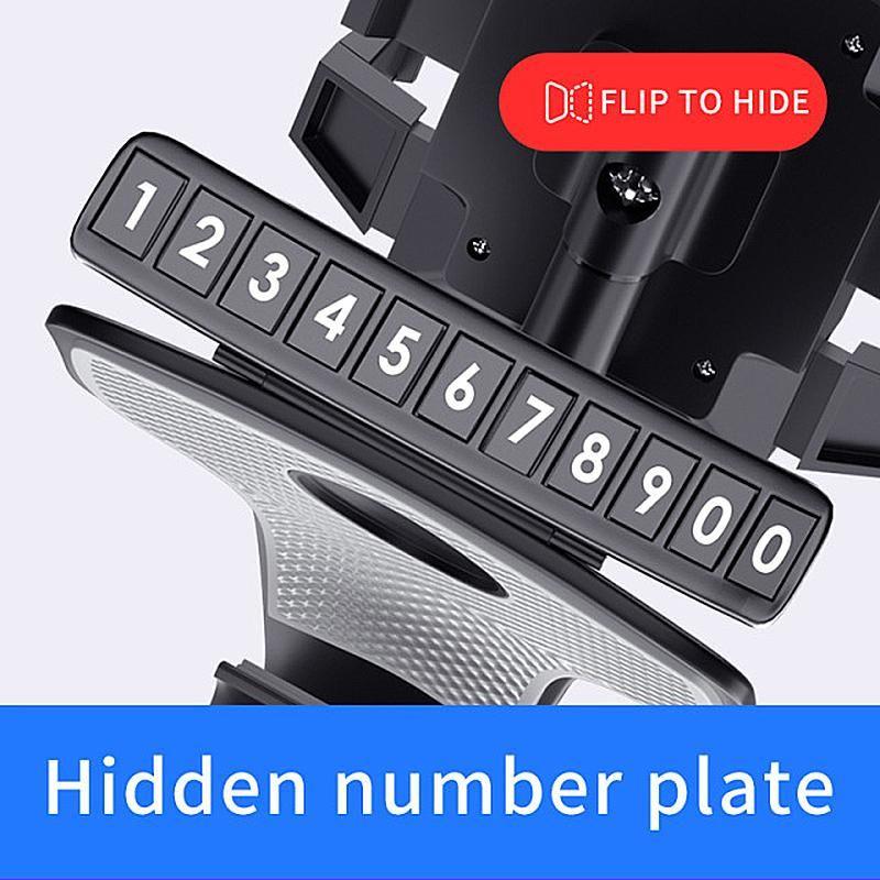 kaufsy | Autoarmaturenbrett Telefonhalter mit Nummernschild