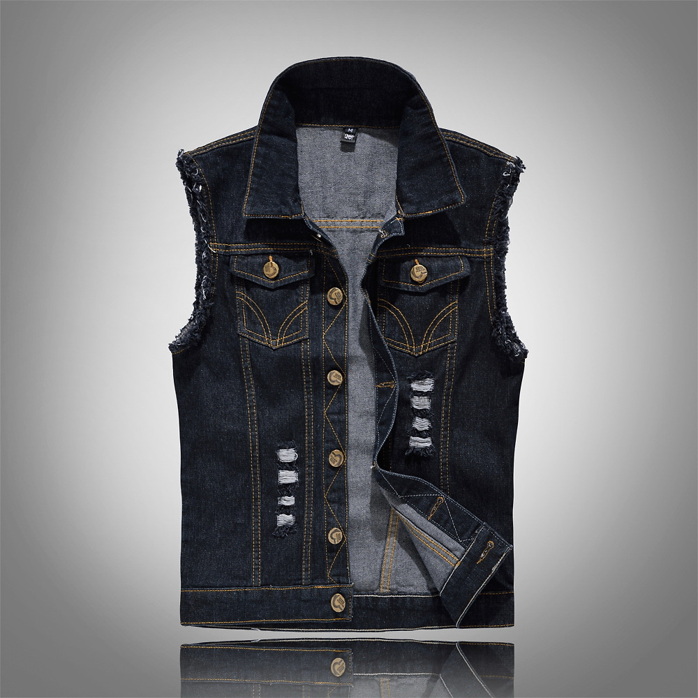 Stylische Denim Weste für Herren