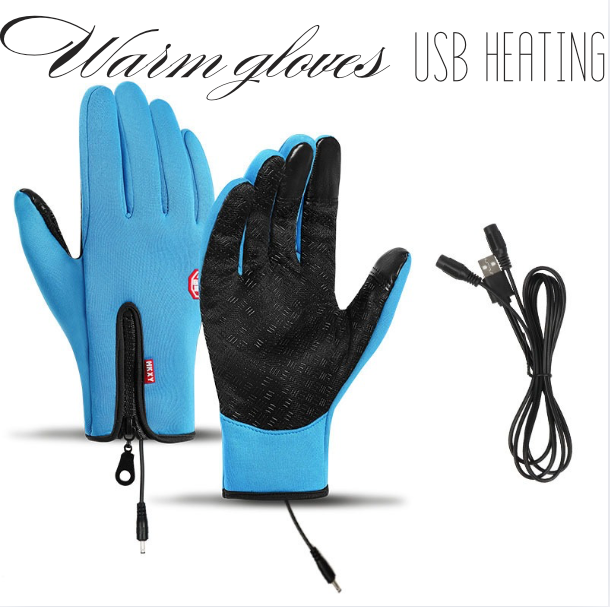 Outdoor Heizhandschuhe, wind- & wasserdicht, USB, Touchscreen