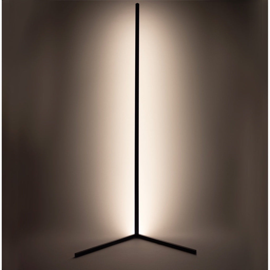 Schlanke LED Ecklampe, dimmbar, Wohnzimmer & Schlafzimmer