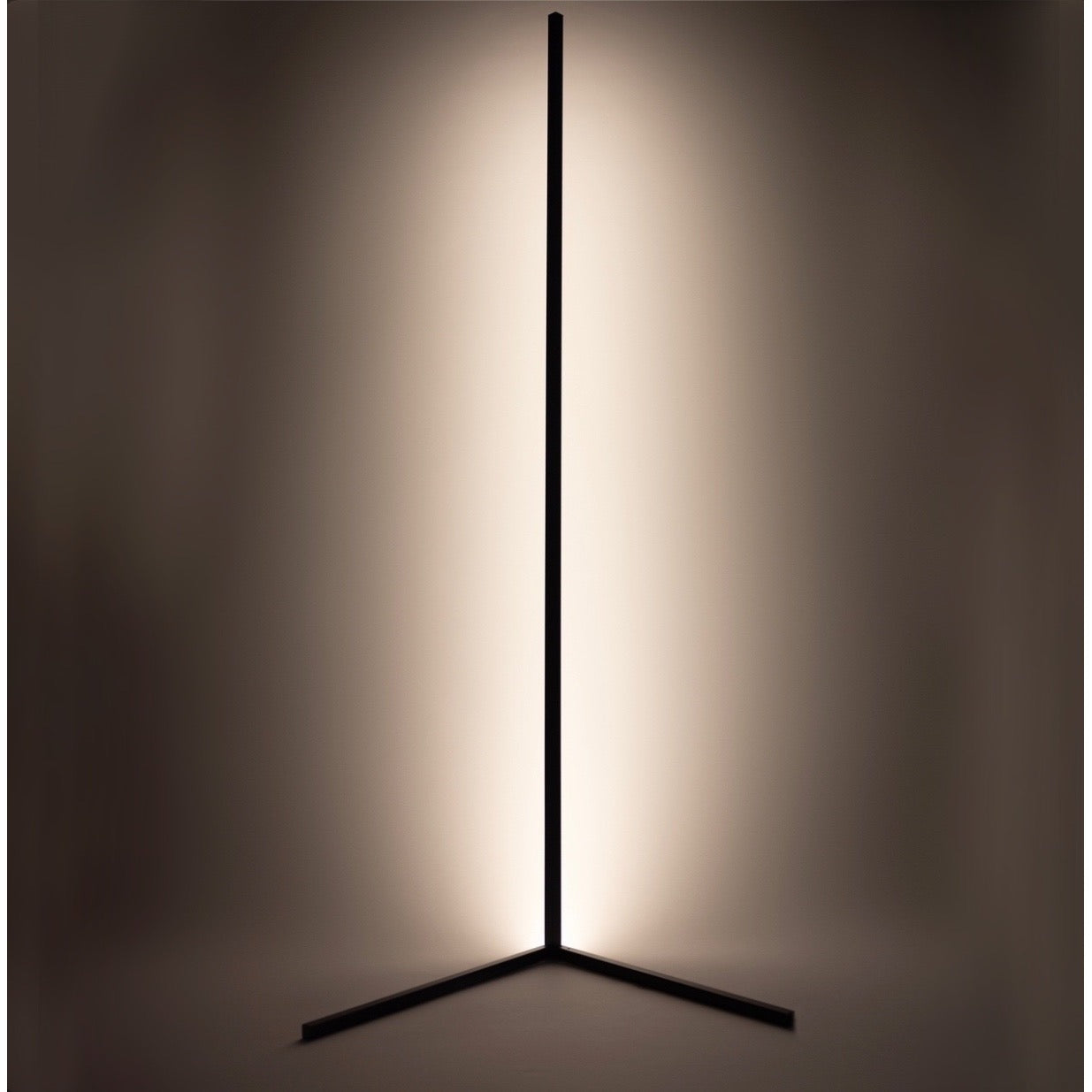 Schlanke LED Ecklampe, dimmbar, Wohnzimmer & Schlafzimmer