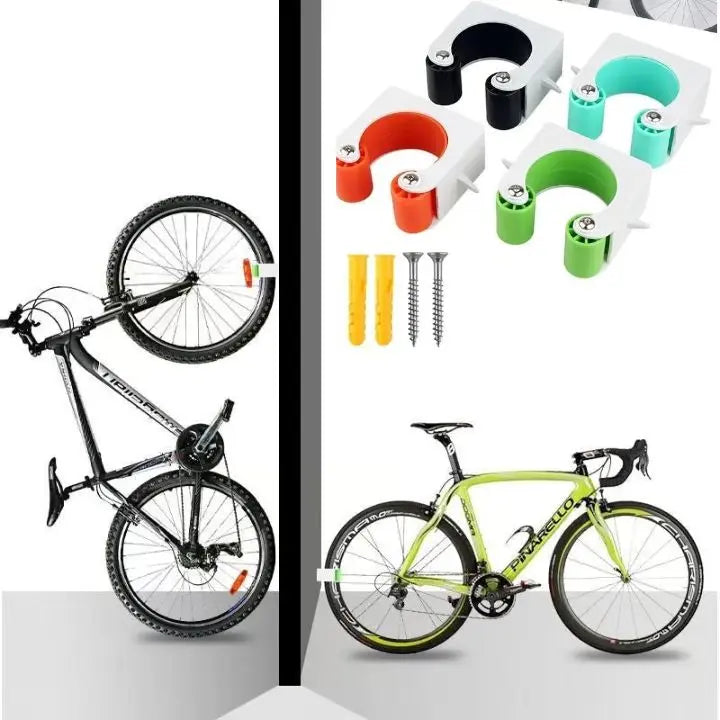 kaufsy | 3 Stücke Wand-Fahrradhalter – Platzsparende Aufbewahrung für alle Bikes