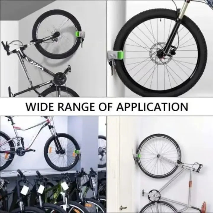kaufsy | 3 Stücke Wand-Fahrradhalter – Platzsparende Aufbewahrung für alle Bikes