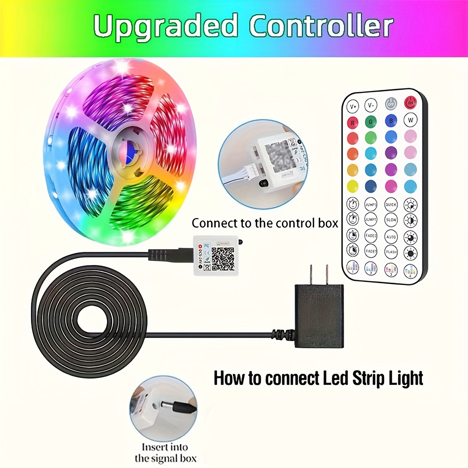 LED Strip Lights, Farbwechsel, Musik-Synchronisation