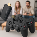 4K Retro Spielekonsole, Stick & Dual Wireless Controller Set