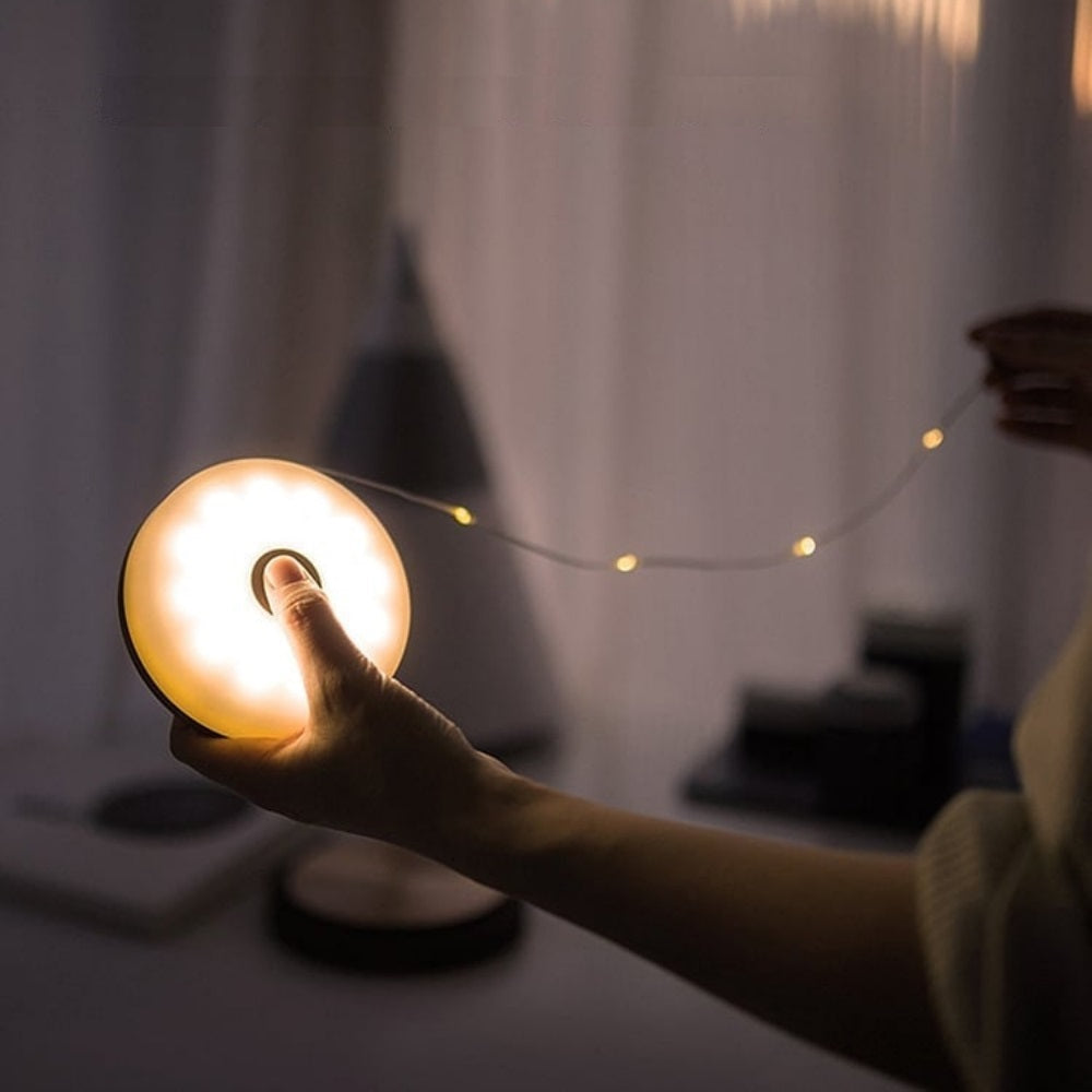 2-in-1 LED Camping-Lampe & Lichterkette, USB wiederaufladbar, Outdoor