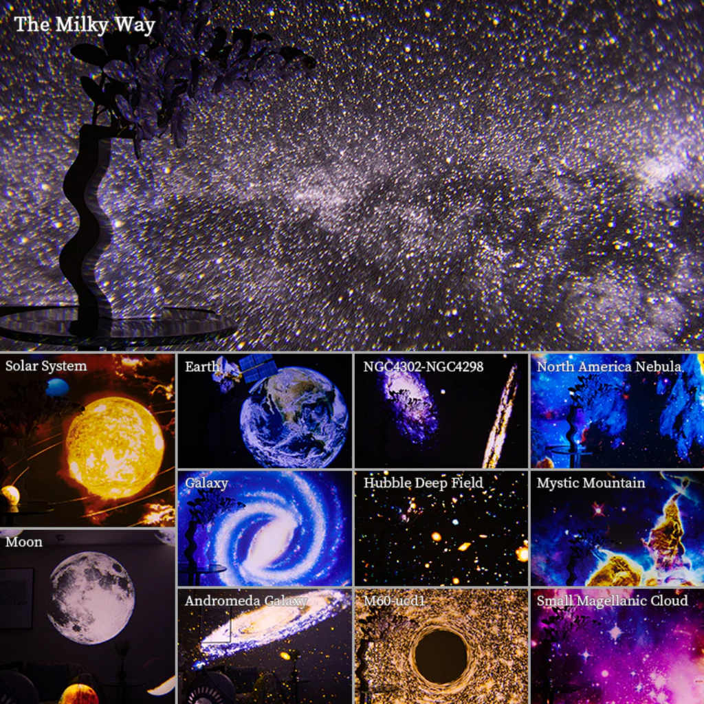 Galaxy Projektor LED Nachtlicht, Sternenhimmel Schlafzimmer