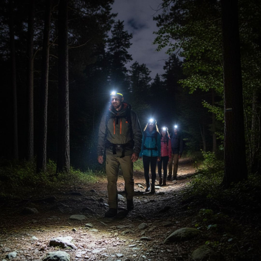 Profi Stirnlampe 1000 Lumen inkl. Rotlichtmodi