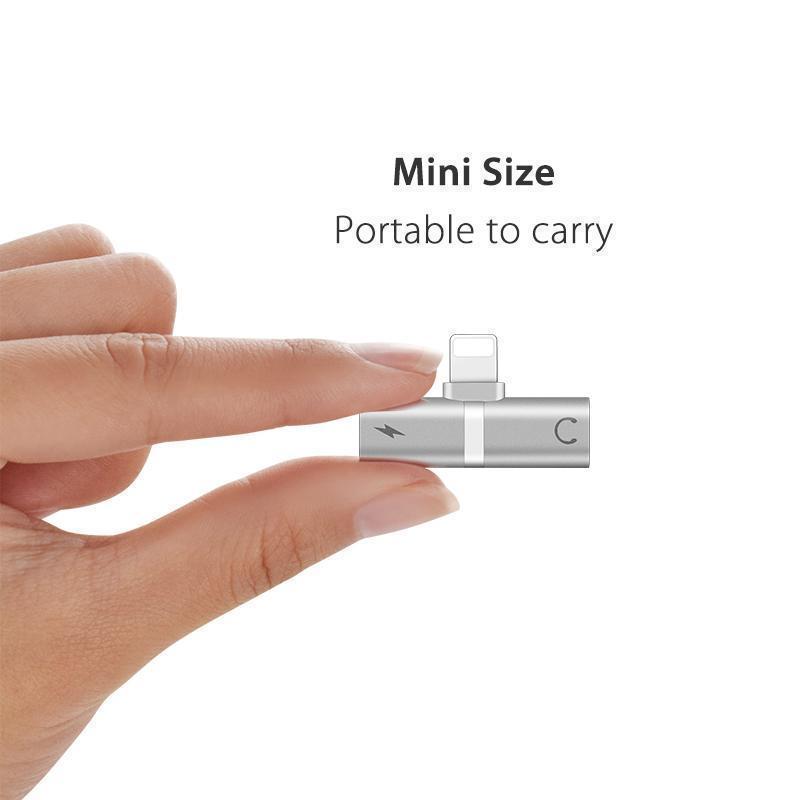 kaufsy | 4 in 1 Earphone Lightning Adapter für iPhone ( 2PCS )