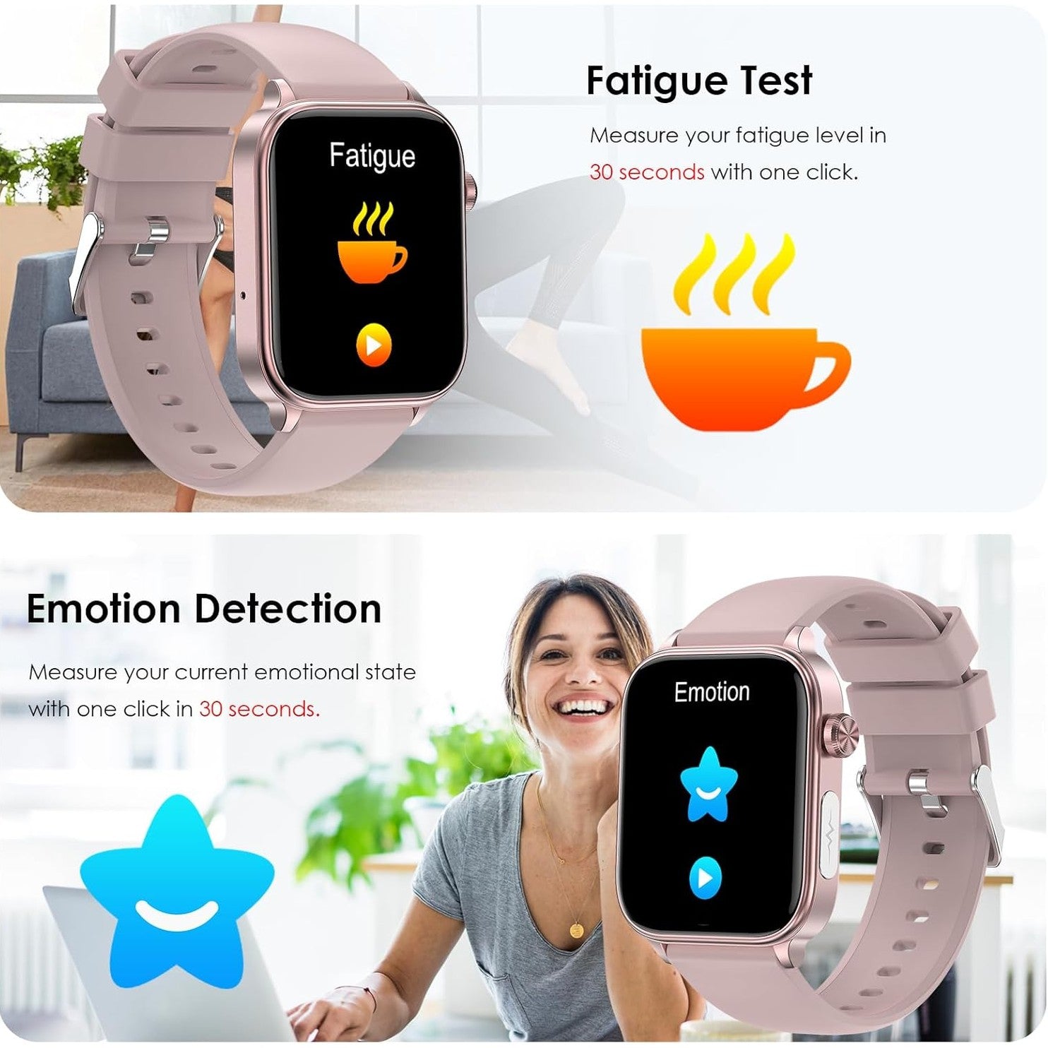 Smartwatch mit ECG, Fitness- & Alltagsfunktionen