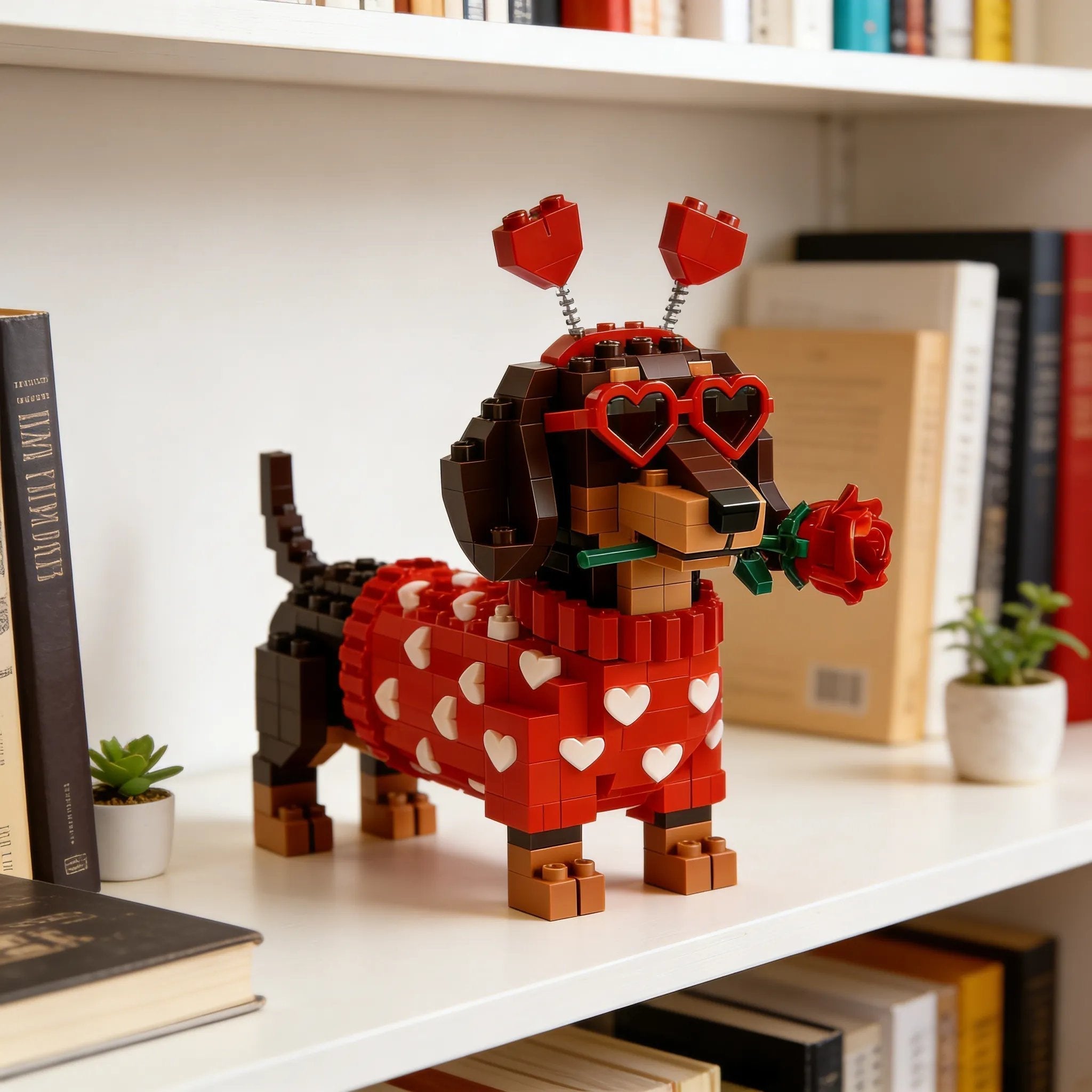 Exklusives Dackel-Bausteinset zum Valentinstag 2026 – Herz-Design Konstruktionsset