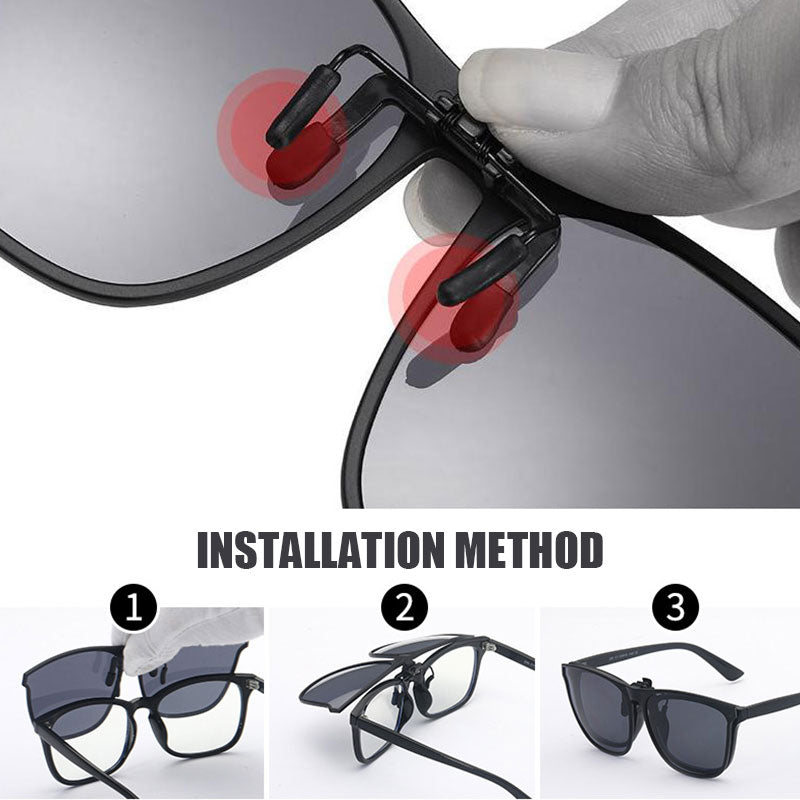kaufsy | Neue polarisierte Clip-on-Klappsonnenbrille