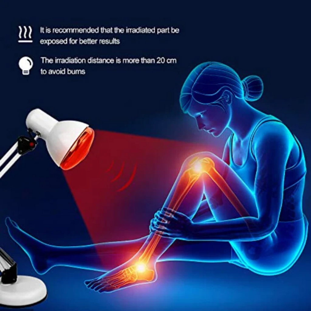kaufsy | Rote Lichttherapie Lampe für die Haut - Infrarot-Wärme mit Stativ