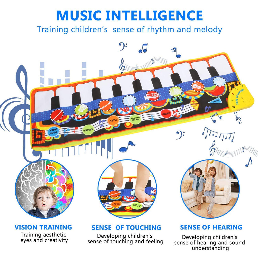 Musikalische Spielmatte für Kinder, Instrumente & Spaß