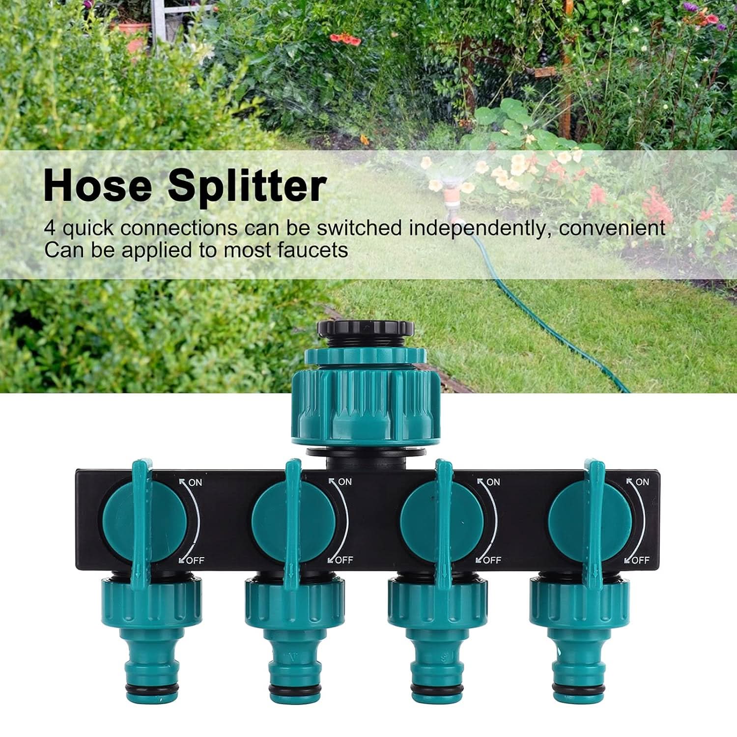 kaufsy | Weg Garten-Schlauchverteiler - Verstellbarer Wasserhahn-Adapter