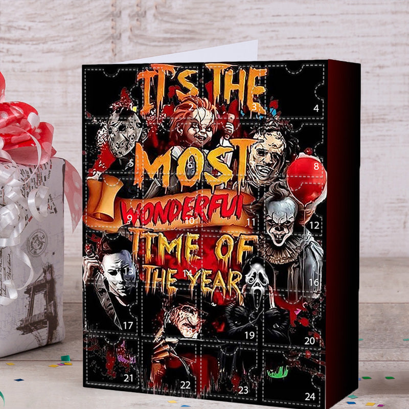 kaufsy | Halloween-Adventskalender mit Horrorfilmfiguren