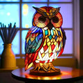 LeuchtEule - handgefertigte Lampe, die Herzen erstrahlen lässt