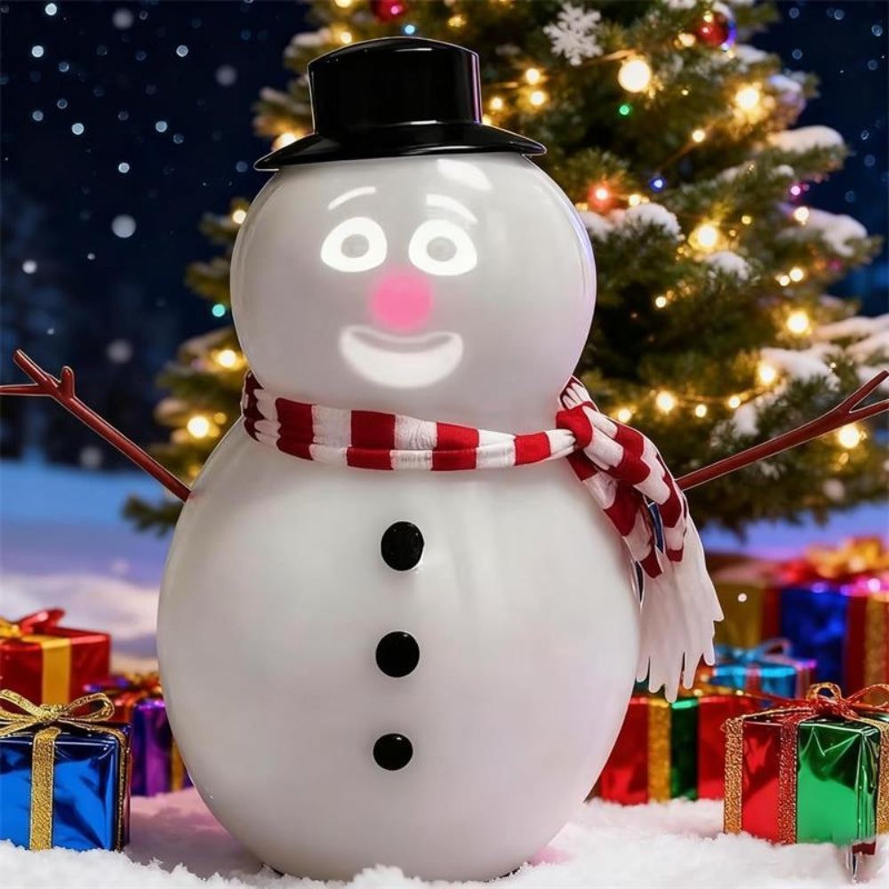 Animierter Schneemann Deko-Lichtprojektor, Geschenk & Display