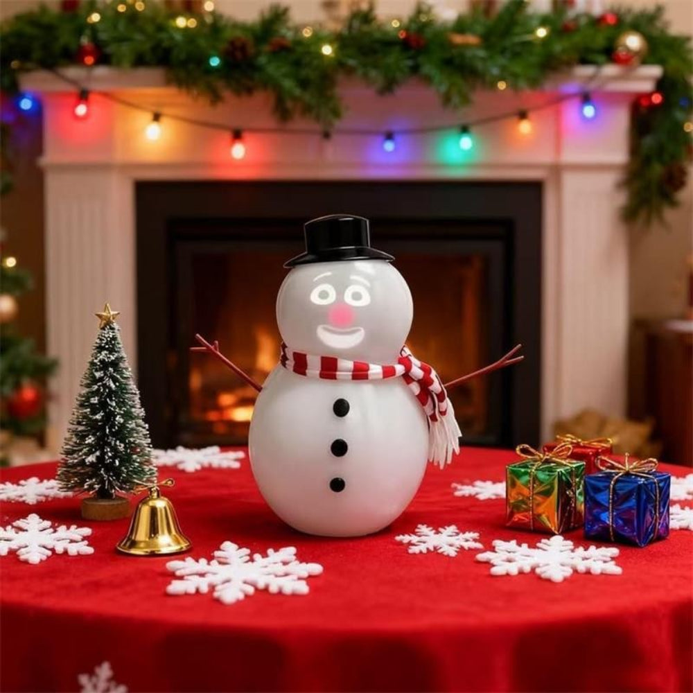 Animierter Schneemann Deko-Lichtprojektor, Geschenk & Display