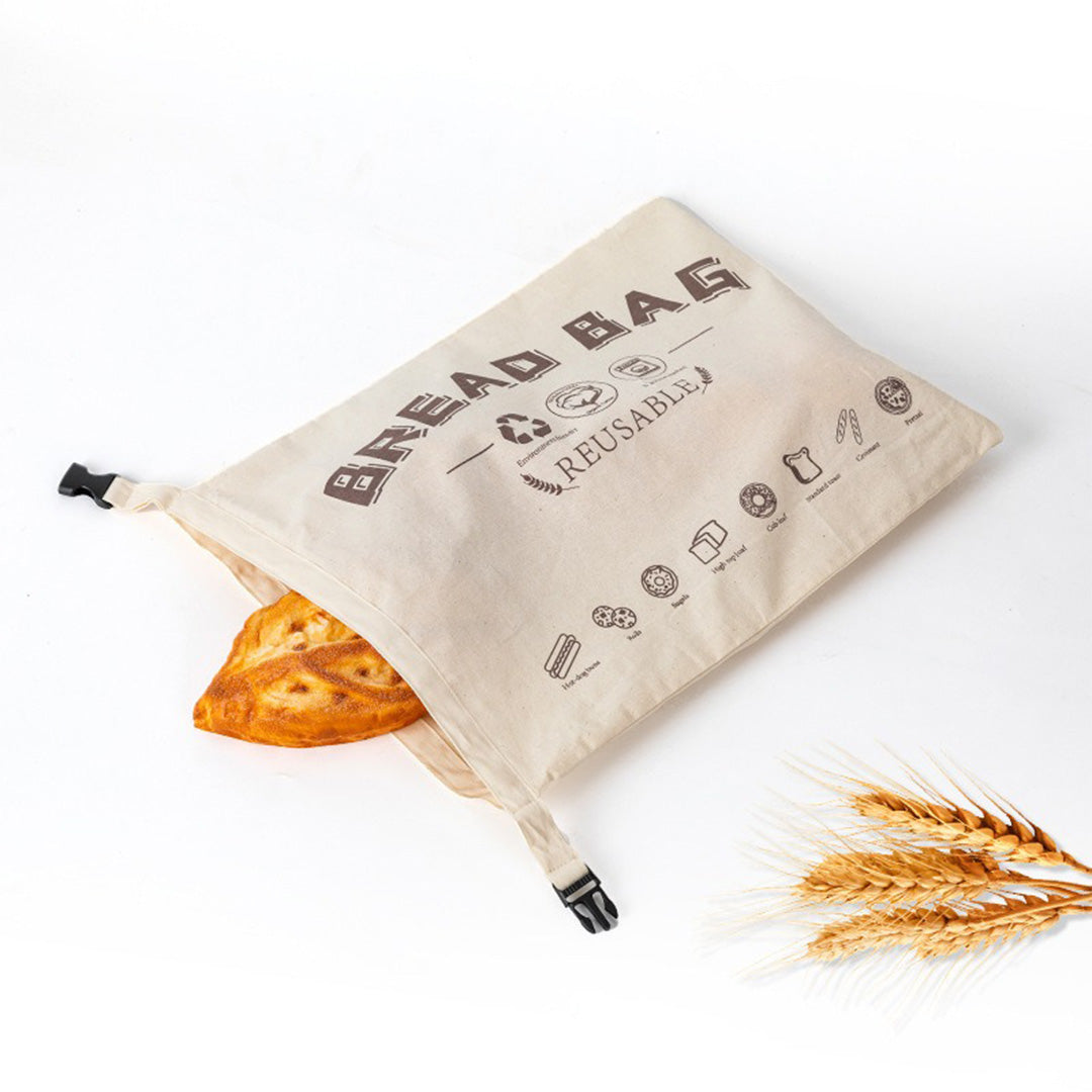 Sweevly Brottasche mit 100% Reinem Bienenwachs – Wiederverwendbarer Brotbeutel aus Bio-Baumwolle