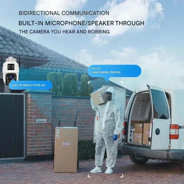Kabellose 4K Überwachungskamera mit Solarpanel & App – DualGuard Sicherheitskamera für Zuhause & Garten