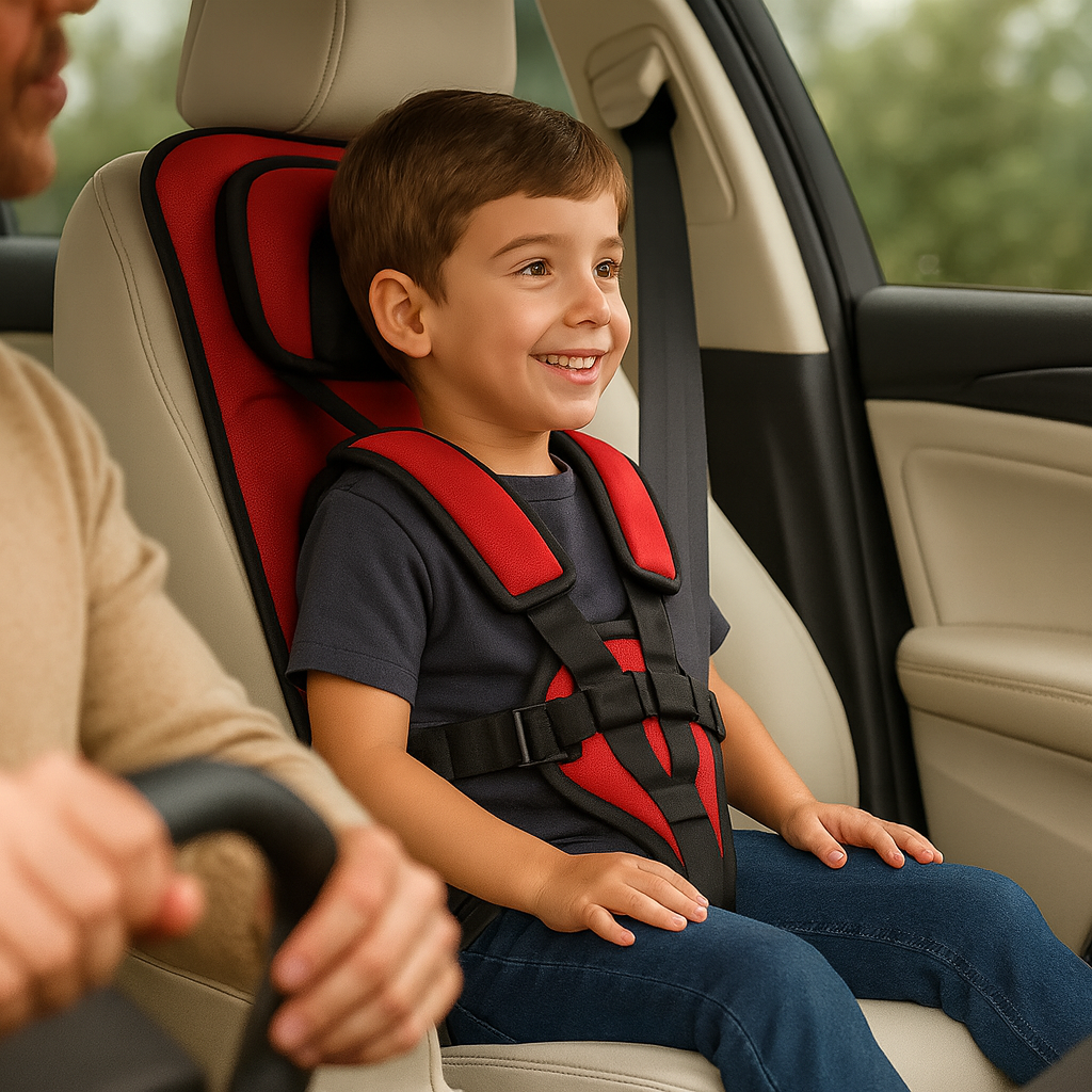 Reise-Autositz Booster, tragbar, faltbar, kompakt für Kleinkinder