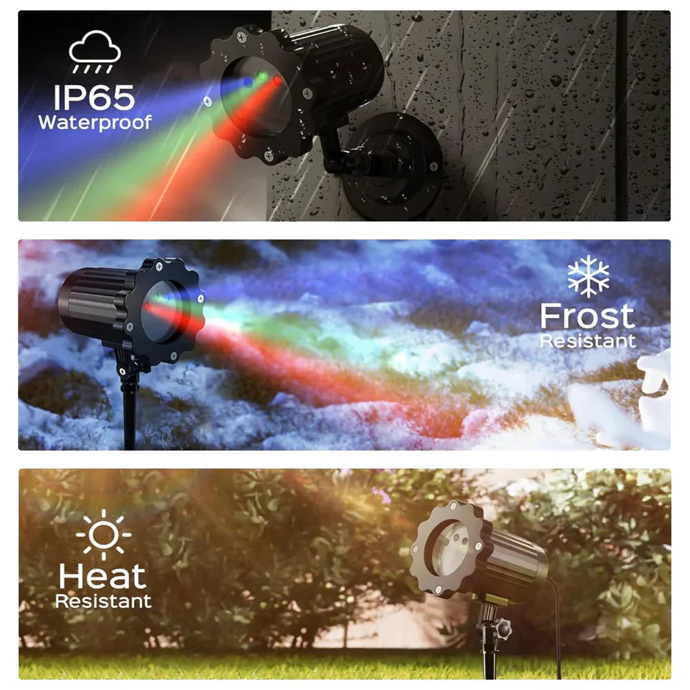 Weihnachts-Laserprojektor, Outdoor, wasserdicht, Lichtshow