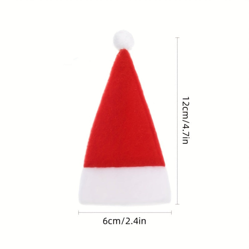 Weihnachtliche Tischdekoration, Mini Santa Hüte Tischdeko