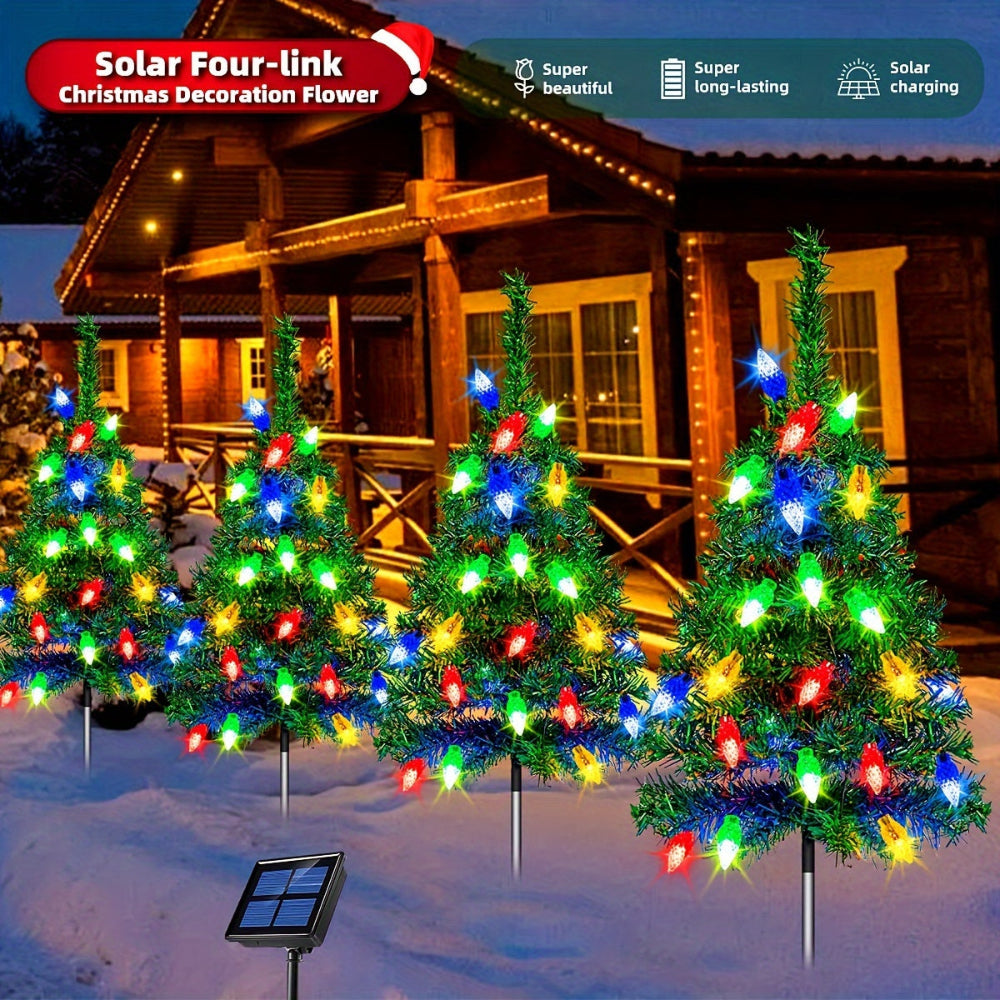 Weihnachtsbaum Lichter, Solar, Outdoor Garten, Wegbeleuchtung