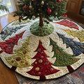 Weihnachtsbaum Rock, gestepptes Stoff-Matte, Festliche Dekoration