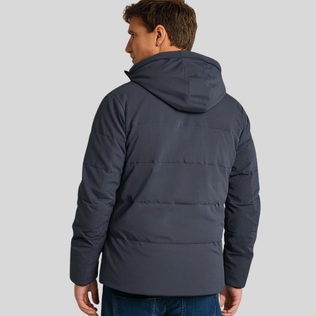ThermoMax - Herren-Kapuzenjacke für den Winter – Dick gefütterter, lässiger Windbreaker mit Taschen