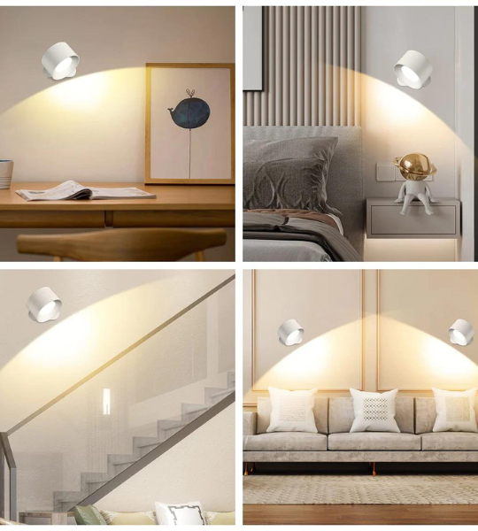 LED Wandlampe mit Fernbedienung & Touch, dimmbar, 3 Farbtemperaturen