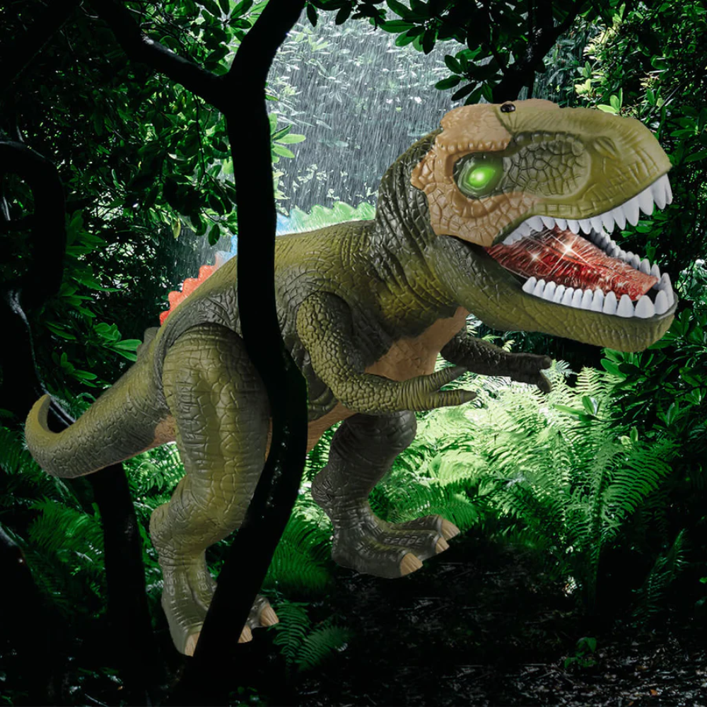 Dinosaurier RC Spielzeug, interaktiv, laufend, leuchtend