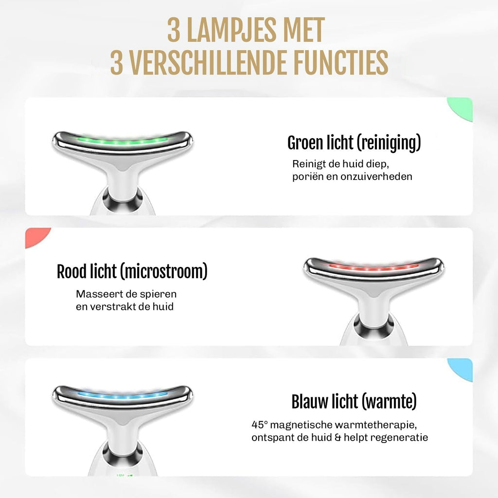 Visavera – Hautverjüngungsgerät 7-in-1 mit EMS & Lichttherapie