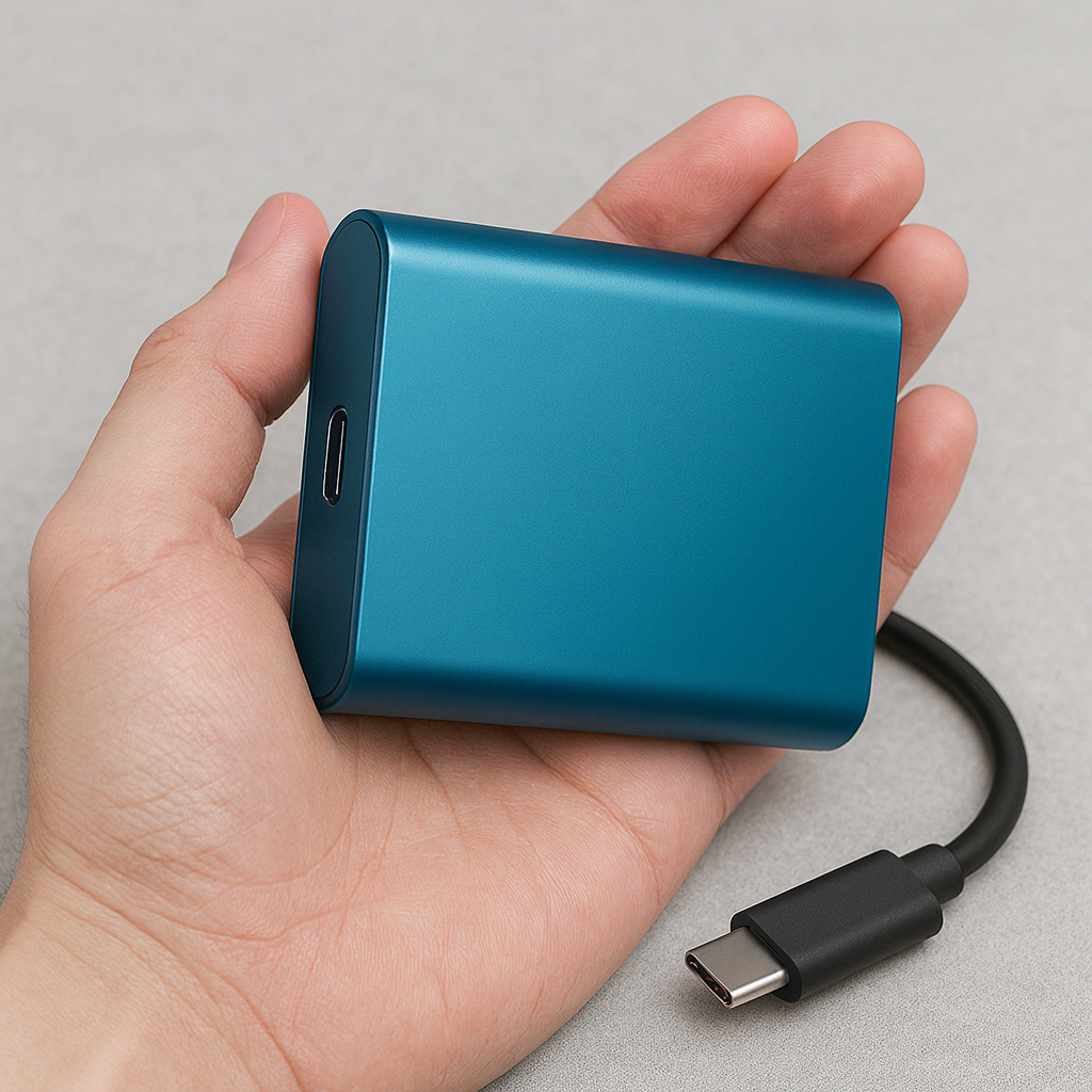 Tragbare externe SSD, USB-C, High-Speed Solid State Drive