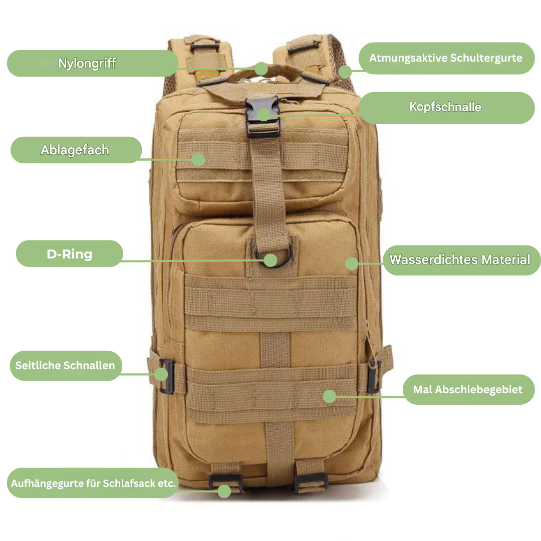 kaufsy | Wasserdichter Taktischer Rucksack – AdventurePack