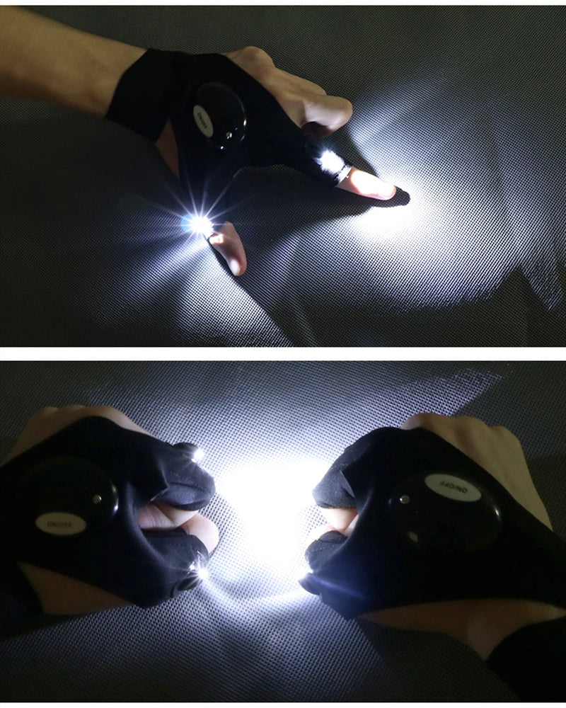 kaufsy | LED Taschenlampenhandschuhe
