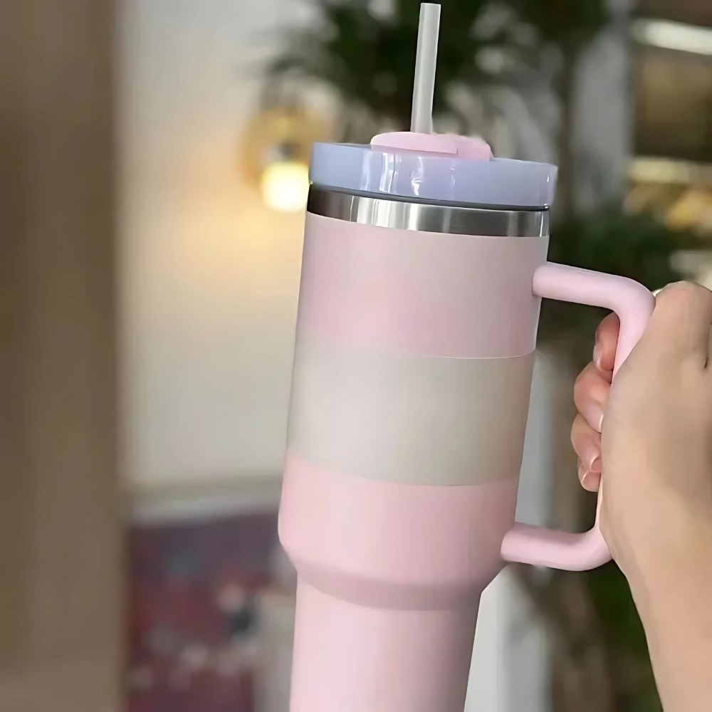 Reisebecher Edelstahl, auslaufsicher, Thermo Trinkbecher