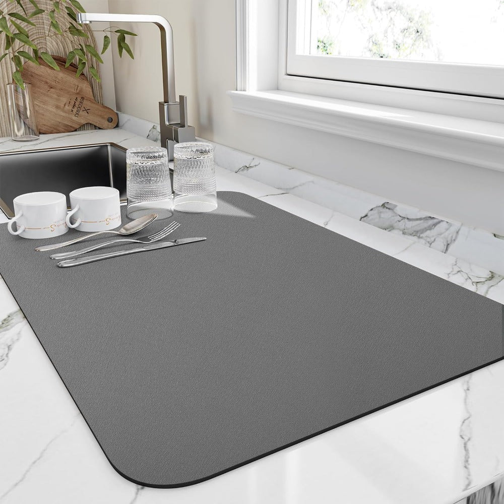 Schnelltrocknende Küchen-Abtropfmatte – Hochabsorbierend & Praktisch
