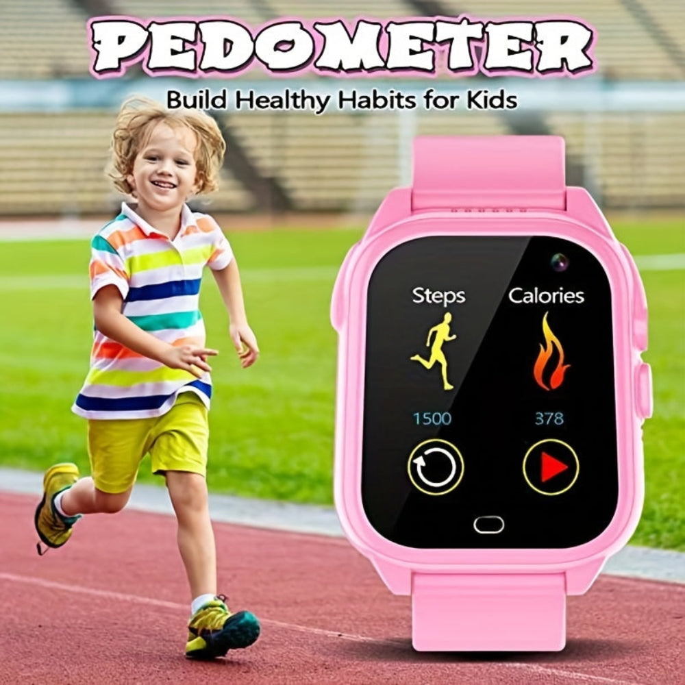 Kinder Smartwatch, Touchscreen Fitness Tracker, USB wiederaufladbar