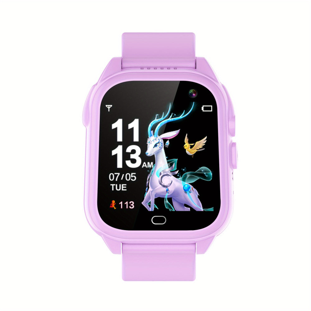Kinder Smartwatch, Touchscreen Fitness Tracker, USB wiederaufladbar