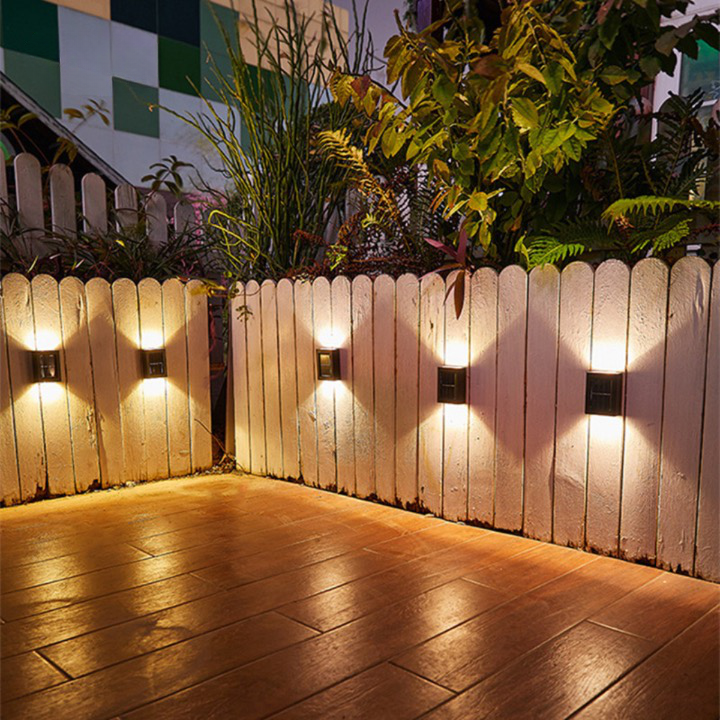 SolarGlow LED Wandlicht, Auto Ein/Aus, wasserdicht, Garten