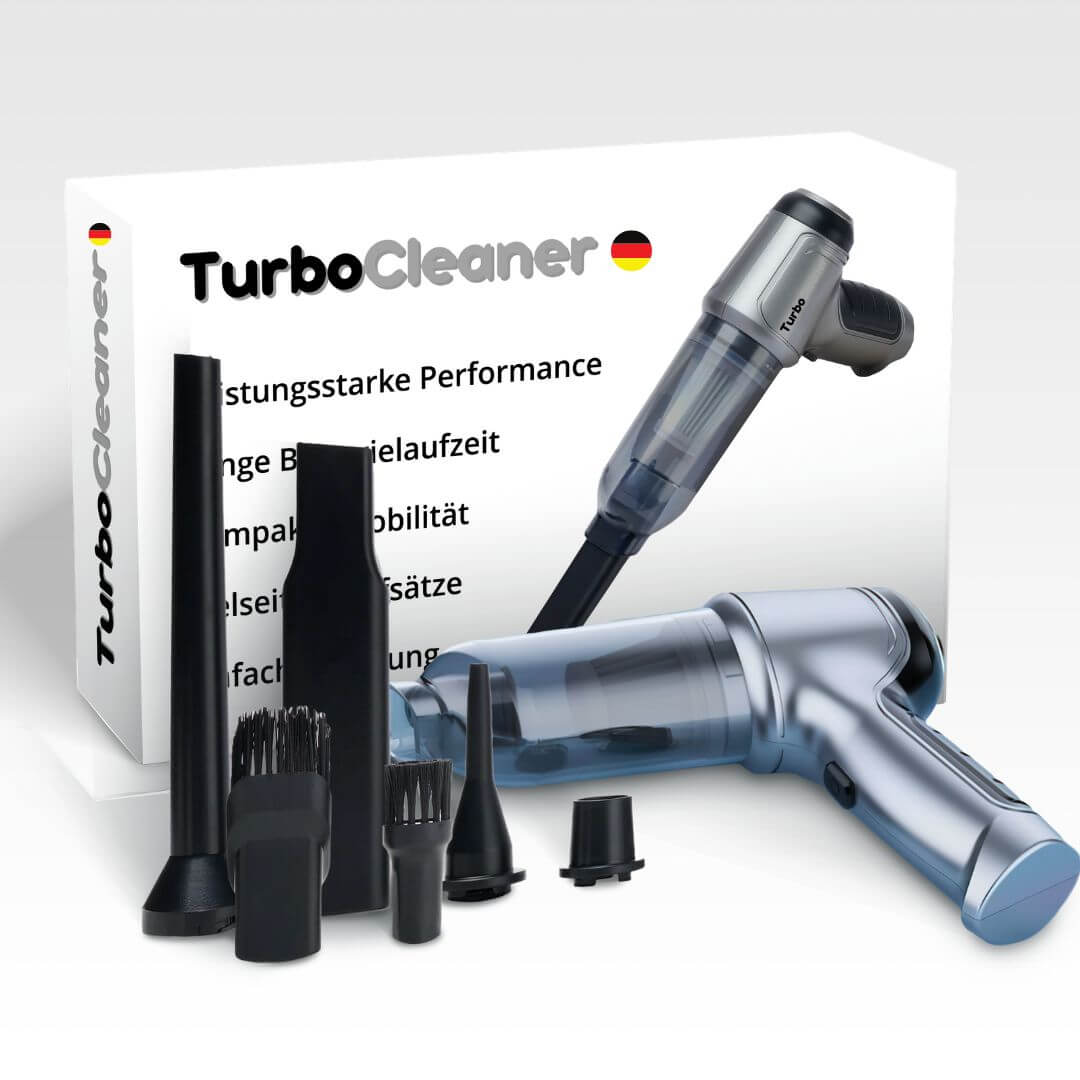TurboClean Pro Handstaubsauger - Power Edition doppelt so viel Leistung inkl. GRATIS Filter Set