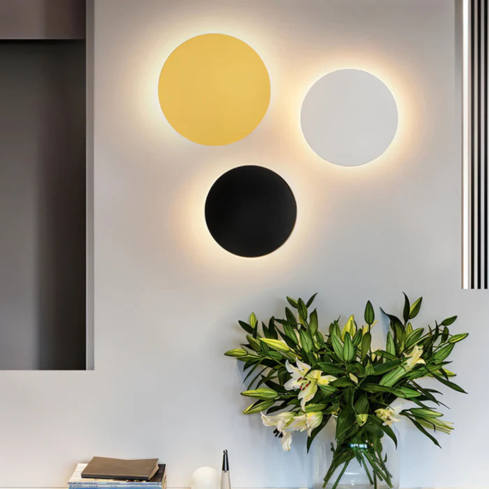 LumoLite - Elegante LED-Wandleuchte mit rundem, modernem Design
