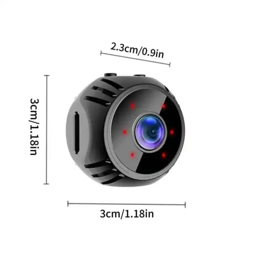 Mini WiFi Sicherheitskamera 4K, Nachtsicht, Bewegungserkennung