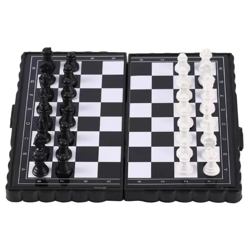 Thinkoro Magnetisches Schachspiel Kinder – Faltbares Lernspiel aus Kunststoff für Reisen & Zuhause