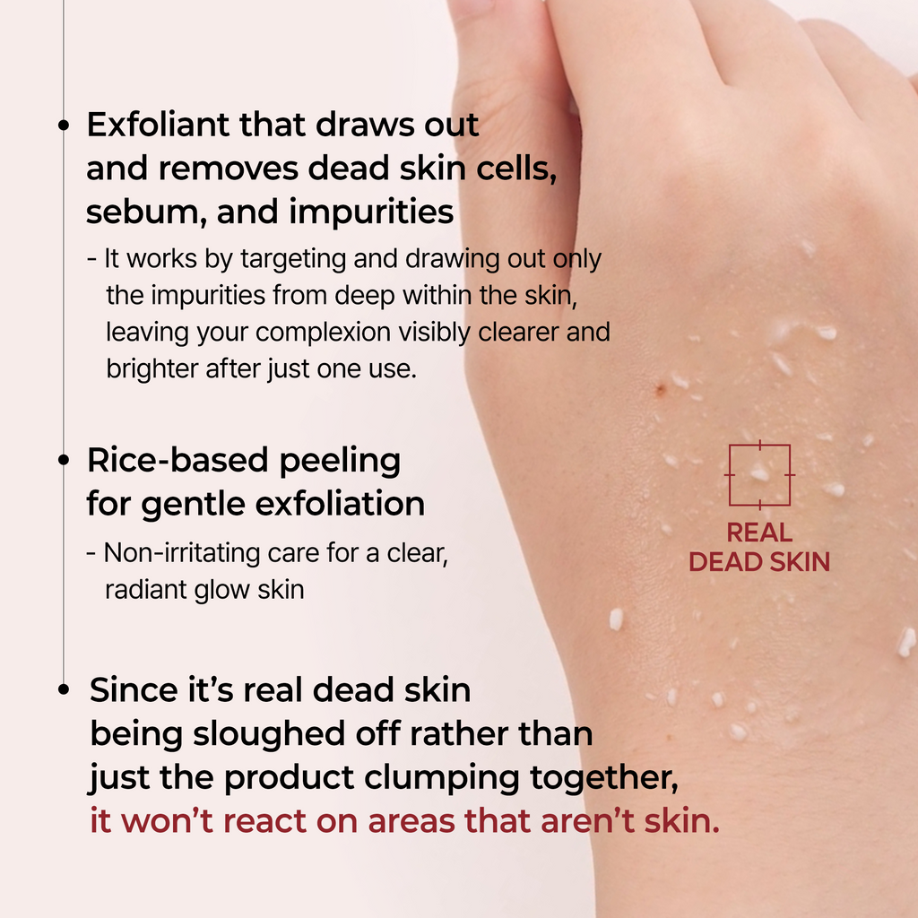 Reiswasser Peeling Ampulle, sanft, für Gesicht & Körper, empfindliche Haut